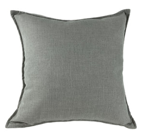 Poly Linen Mix with Flange Grey 50x50 - Canwell Interiors Limited - Malini