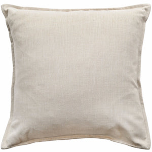 Poly Linen Mix with Flange Ivory 45x45 - Canwell Interiors Limited - Malini