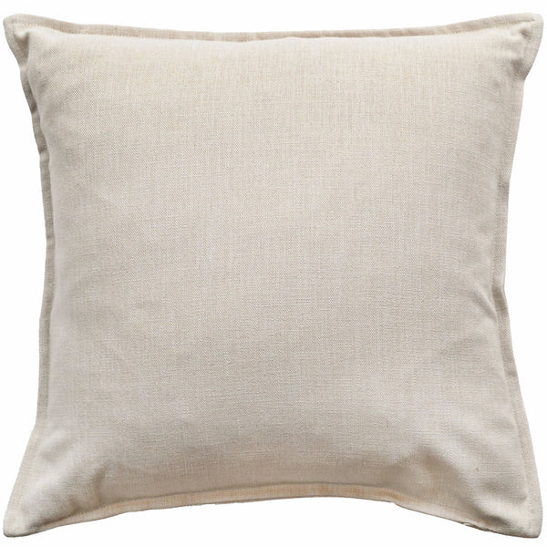 Poly Linen Mix with Flange Ivory 45x45 - Canwell Interiors Limited - Malini