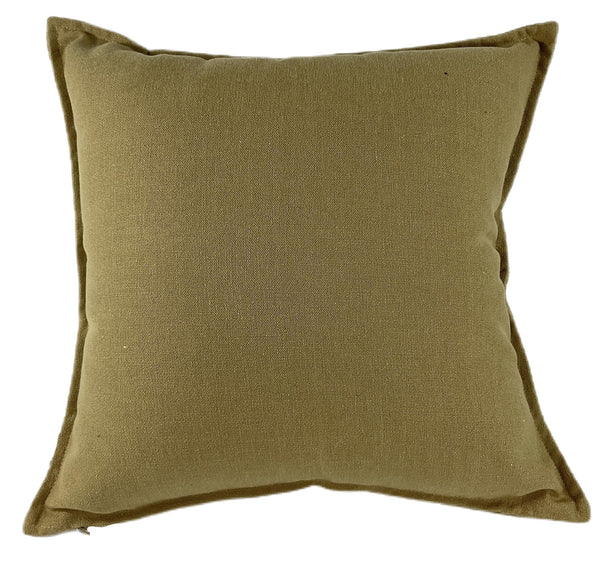 Poly Linen Mix with Flange Sand 50x50 - Canwell Interiors Limited - Malini
