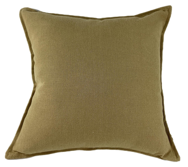 Poly Linen Mix with Flange Sand 50x50 - Canwell Interiors Limited - Malini