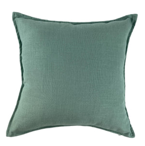 Poly Linen Mix with Flange Seafoam 50x50 - Canwell Interiors Limited - Malini