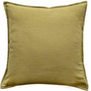 Poly Linen Mix with Flangeleaf Green 50x50 - Canwell Interiors Limited - Malini