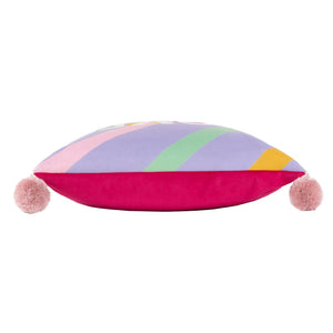 Pom Poms Love Wins 43x43 Feather Filled Cushion Lilac - Canwell Interiors Limited - Riva