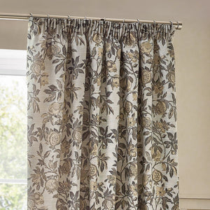 Pomegranate 117x137 Pencil Pleat Curtains Natural - Canwell Interiors Limited - Riva