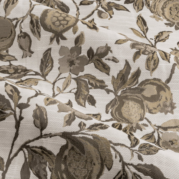 Pomegranate 117x137 Pencil Pleat Curtains Natural - Canwell Interiors Limited - Riva