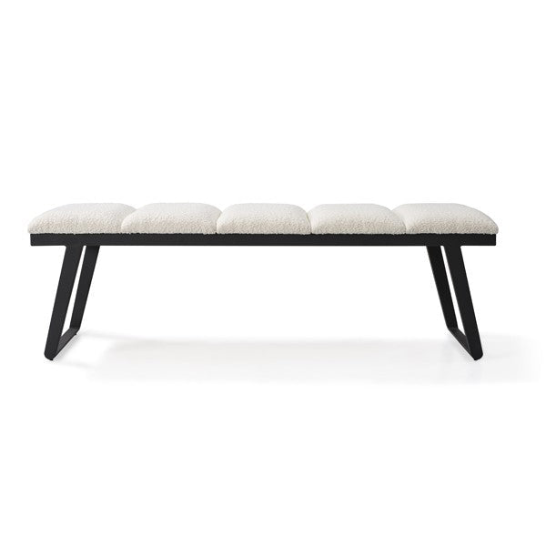 Ponce Bench - Chex Polar Bouclé - XShowhome Limited - Tommy Franks