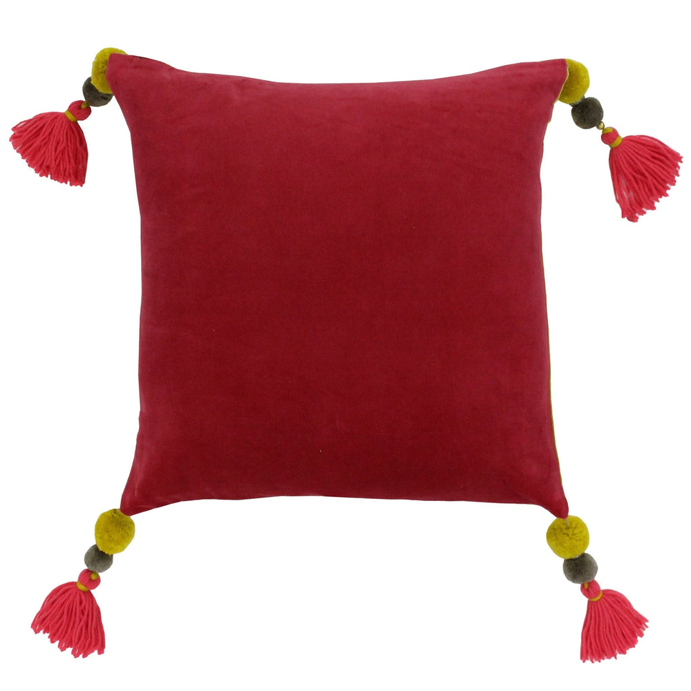 Poonam 45x45 Feather Filled Cushion Pomeg/lemcur - XShowhome Limited - Riva