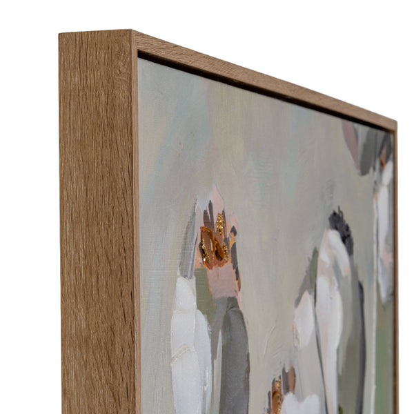 Poppy Heads Hand Painted Canvas in Frame - Canwell Interiors Limited - Hills