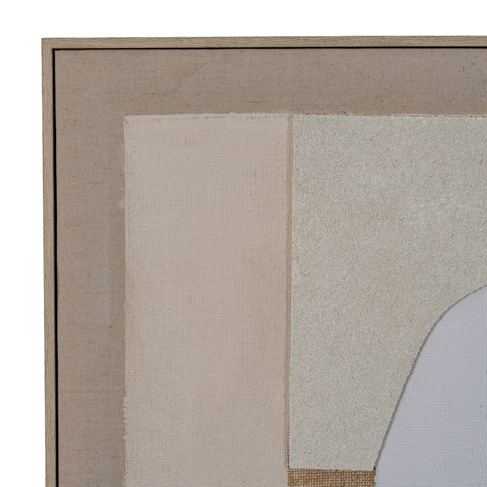 Portina Linen Textured Canvas in Frame - Canwell Interiors Limited - Hills