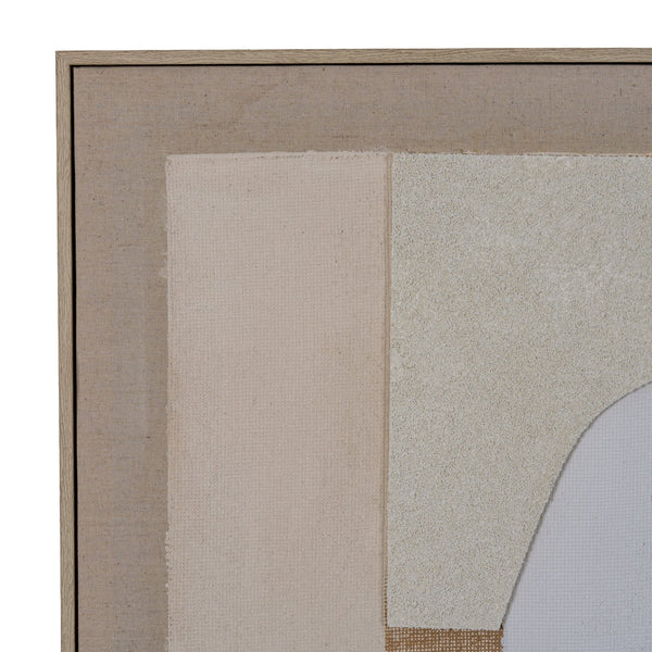 Portina Linen Textured Canvas in Frame - Canwell Interiors Limited - Hills