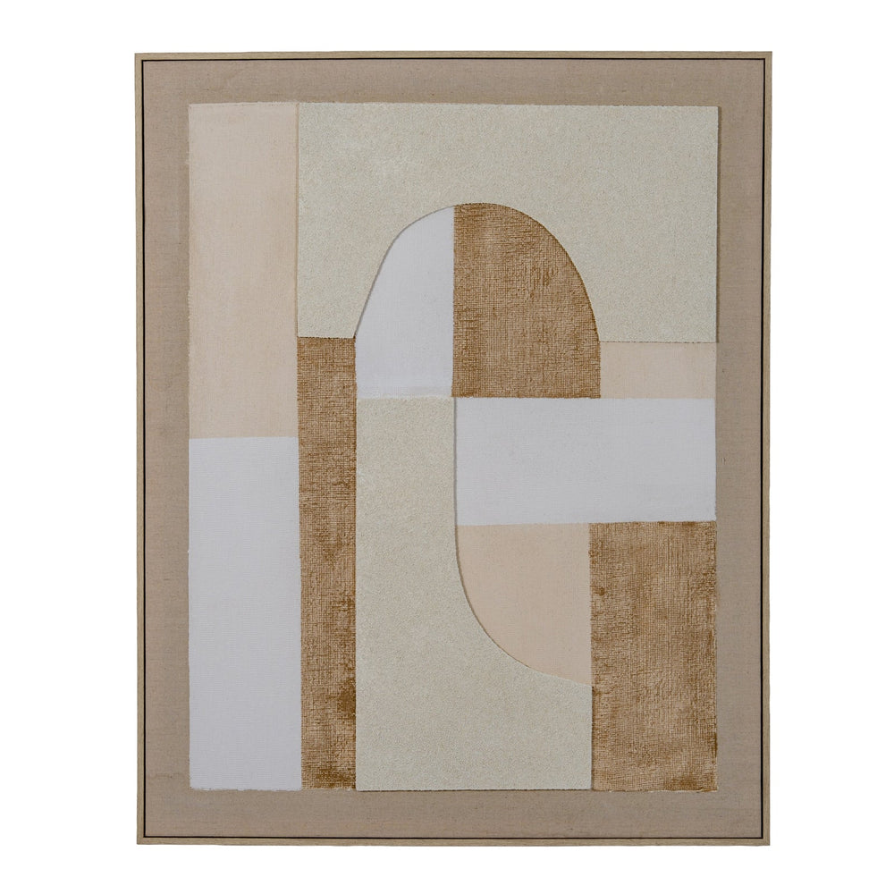 Portina Linen Textured Canvas in Frame - Canwell Interiors Limited - Hills