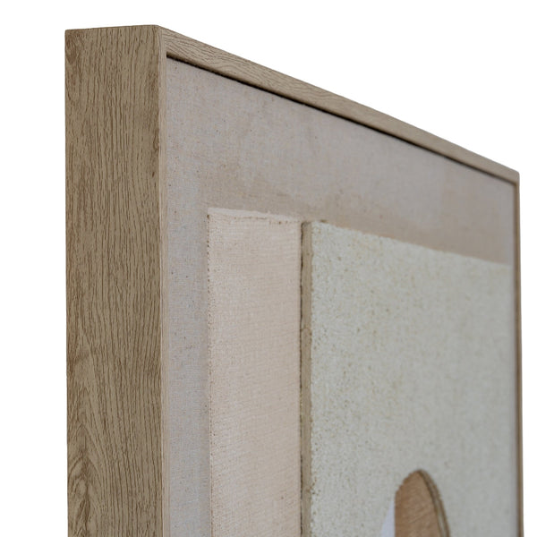 Portina Linen Textured Canvas in Frame - Canwell Interiors Limited - Hills