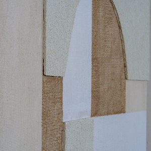 Portina Linen Textured Canvas in Frame - Canwell Interiors Limited - Hills