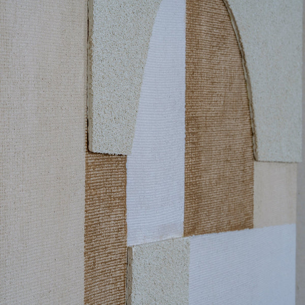 Portina Linen Textured Canvas in Frame - Canwell Interiors Limited - Hills