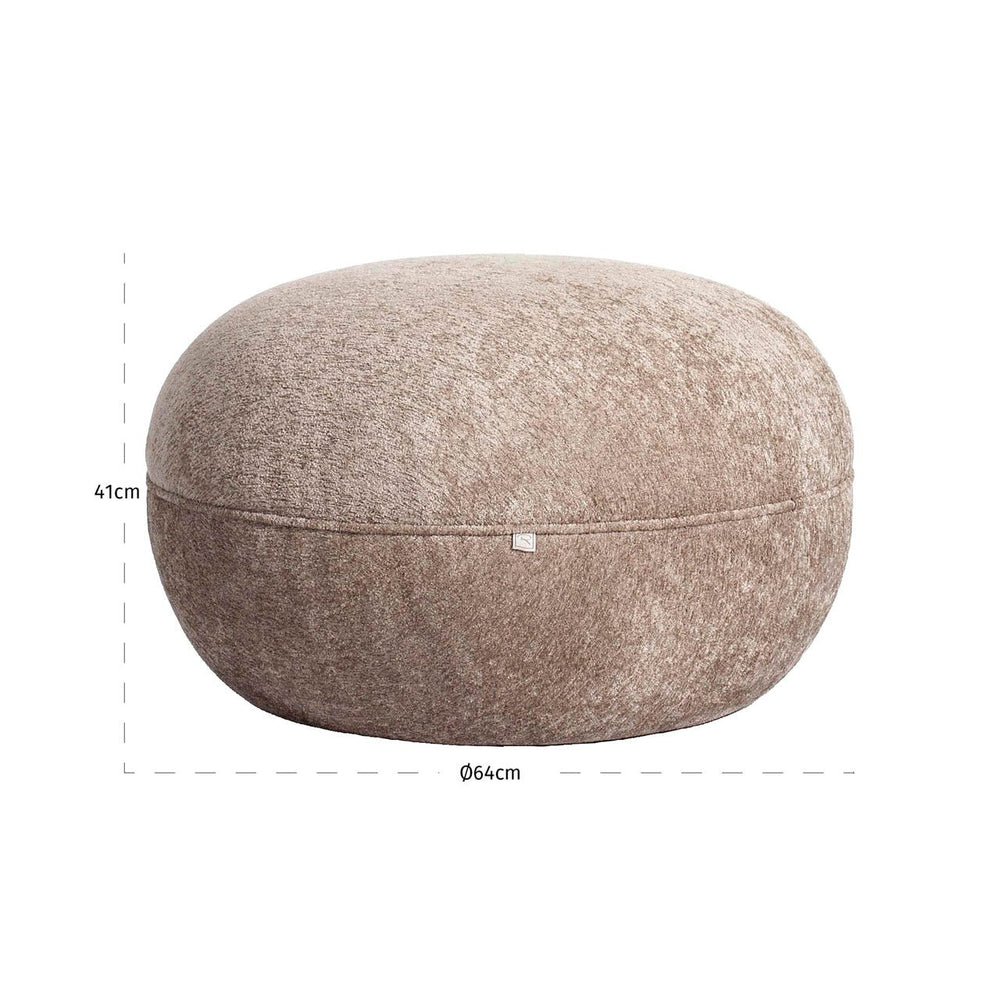 Pouffe & Footstool Jace be easy sand fire retardant - Canwell Interiors Limited - Richmond