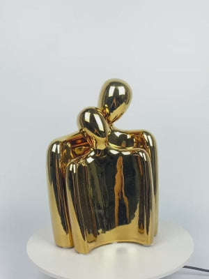 25cm Couple Sculpture Gold