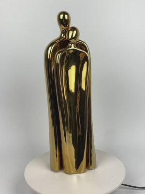 40cm Couple Sculpture Gold