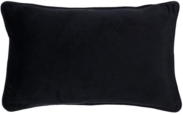 Printed Feather Cushion on Velvet with Emb and Piping 30x50 - Canwell Interiors Limited - Malini