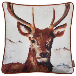 Printed Stag on Velvet 45x45 - Canwell Interiors Limited - Malini