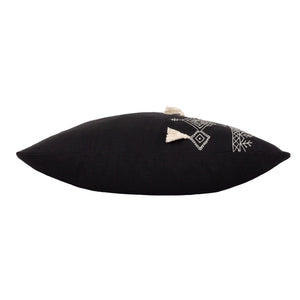 Pritta 40x60 Feather Filled Cushion Black - Canwell Interiors Limited - Riva