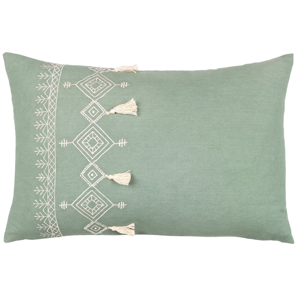Pritta 40x60 Feather Filled Cushion Eucalyptus - Canwell Interiors Limited - Riva