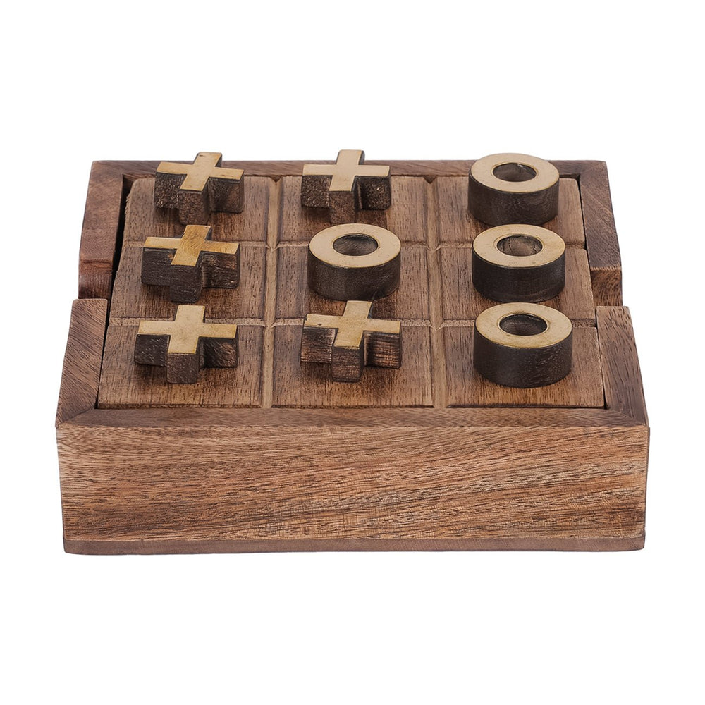 Pryce Mango Wood Noughts and Crosses and Solitaire Game - XShowhome Limited - Libra