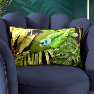 Psitta 30x50 Feather Filled Cushion Black - Canwell Interiors Limited - Riva
