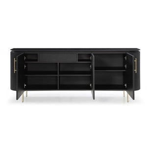 Lantine Buffet - Black Oak & Brass - Tommy Franks