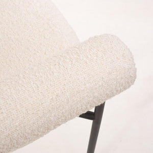 Alita Dining Chair - Chex Polar Bouclé - Tommy Franks