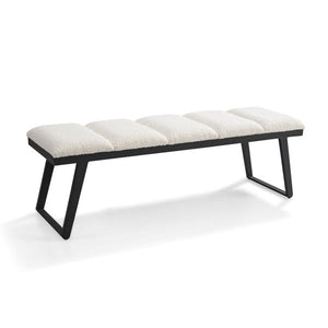 Ponce Bench - Chex Polar Bouclé - Tommy Franks