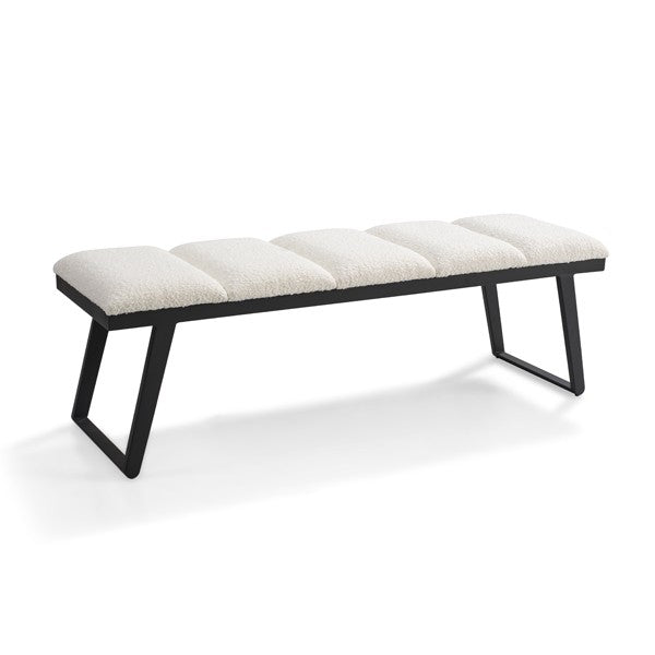 Ponce Bench - Chex Polar Bouclé - Tommy Franks