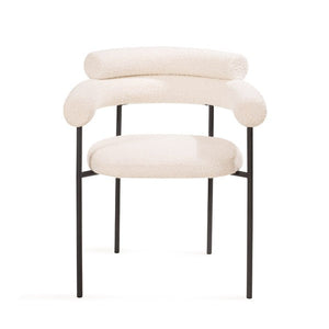 Alita Dining Chair - Chex Polar Bouclé - Tommy Franks