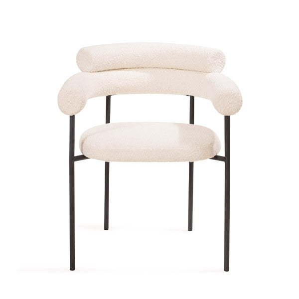 Alita Dining Chair - Chex Polar Bouclé - Tommy Franks