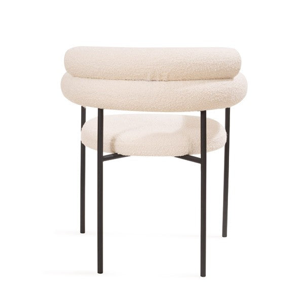 Alita Dining Chair - Chex Polar Bouclé - Tommy Franks