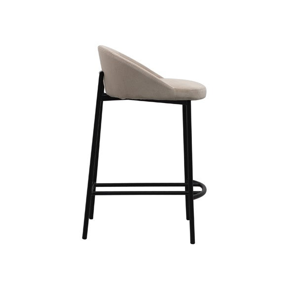 Tux Counter Stool - Taupe - Tommy Franks