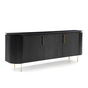 Lantine Buffet - Black Oak & Brass - Tommy Franks
