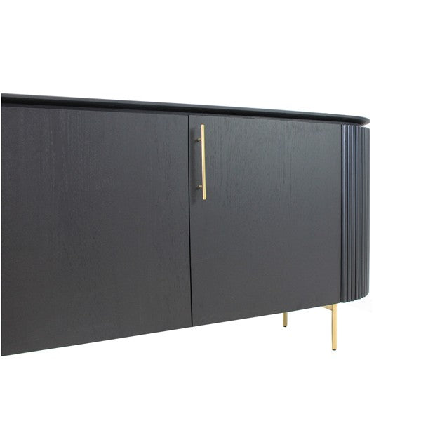 Lantine Buffet - Black Oak & Brass - Tommy Franks