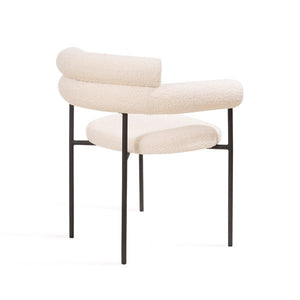 Alita Dining Chair - Chex Polar Bouclé - Tommy Franks