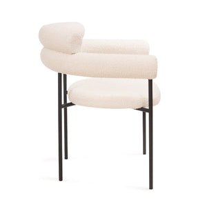 Alita Dining Chair - Chex Polar Bouclé - Tommy Franks