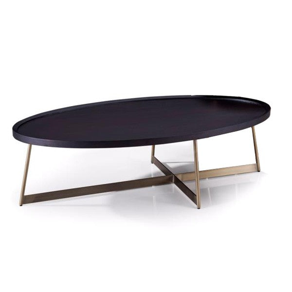 Lane Coffee Table - Smoke Oak/Gold - Tommy Franks