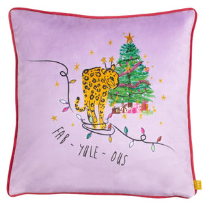 Purrfect Fabyuleous 43x43 Feather Filled Cushion Pink/lilac - XShowhome Limited - Riva