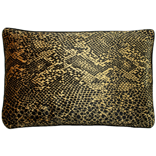 Python 40x60 Feather Filled Cushion Gold - Canwell Interiors Limited - Riva