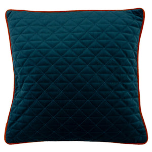 Quartz 45x45 Feather Filled Cushion Teal/jaffa - Canwell Interiors Limited - Riva