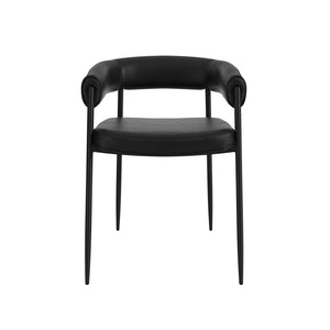 Queens Black & Black Dining Chair - Canwell Interiors Limited - Canwell