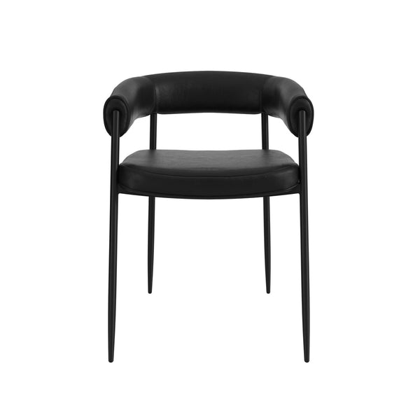 Queens Black & Black Dining Chair - Canwell Interiors Limited - Canwell