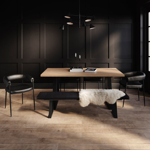 Queens Black & Black Dining Chair - Canwell Interiors Limited - Canwell