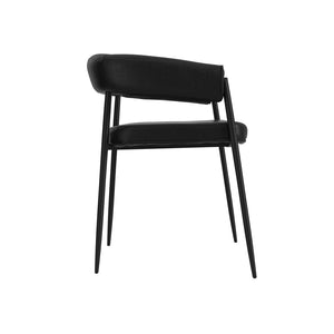 Queens Black & Black Dining Chair - Canwell Interiors Limited - Canwell