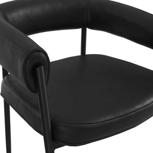 Queens Black & Black Dining Chair - Canwell Interiors Limited - Canwell