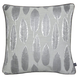 Quill 43x43 Feather Filled Cushion Silver - XShowhome Limited - Riva